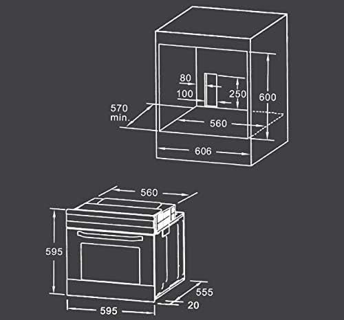 Midea Oven Built-In 60cm 65QME65006 Inox