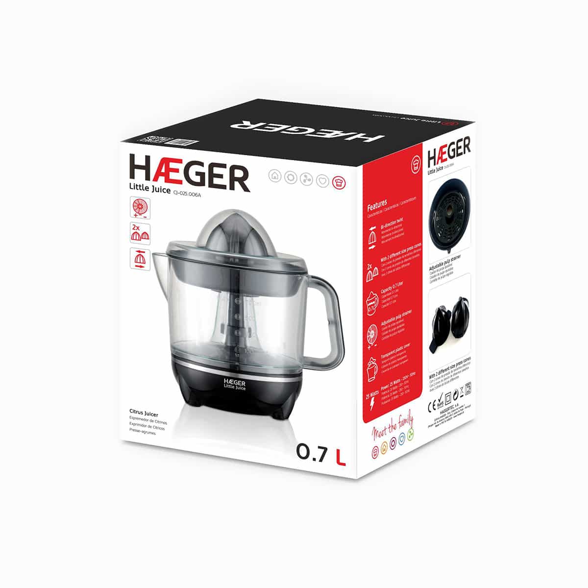 Juice squeezer Haeger Little Juice