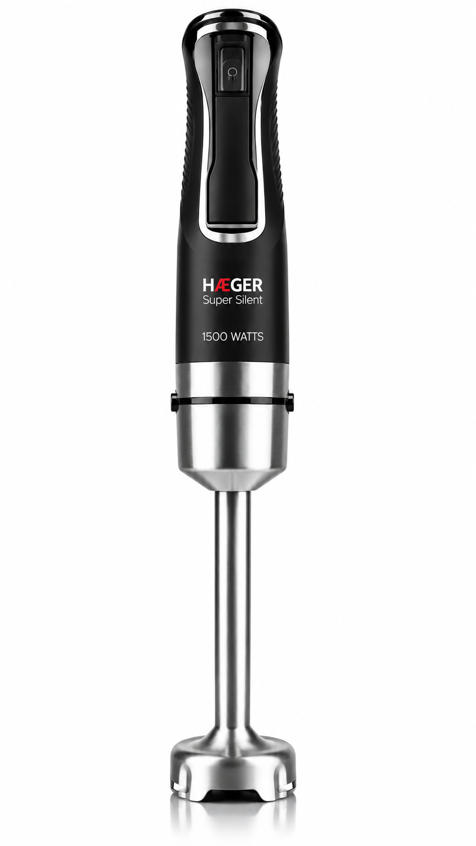 HAEGER Super Silent Ultra Twist 1500 hand blender – 1500W matte black stainless steel