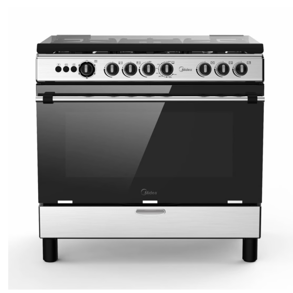 MIDEA GAS OVEN 90CM INOX
