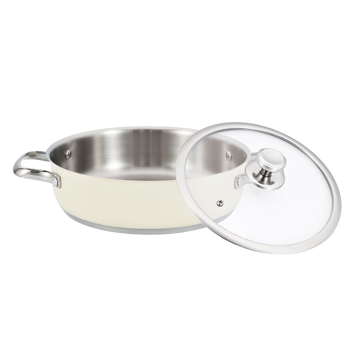 Stainless Steel Pot HAEGER Pastel Pot 24L – Diameter 24 cm, Stainless Steel