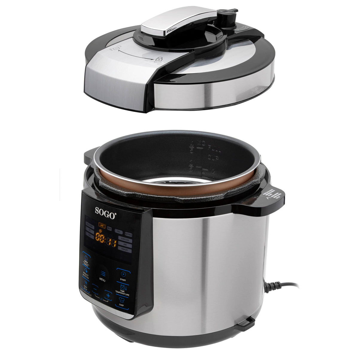 DELUXE MULTIFUNCTION PRESSURE COOKER 6L 1000W