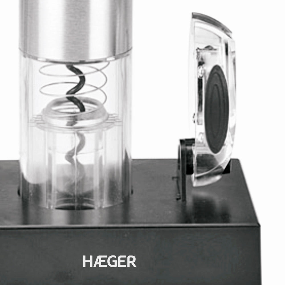 Corkscrew HAEGER LUCCA PACK, Rechargeable, Stainless Steel