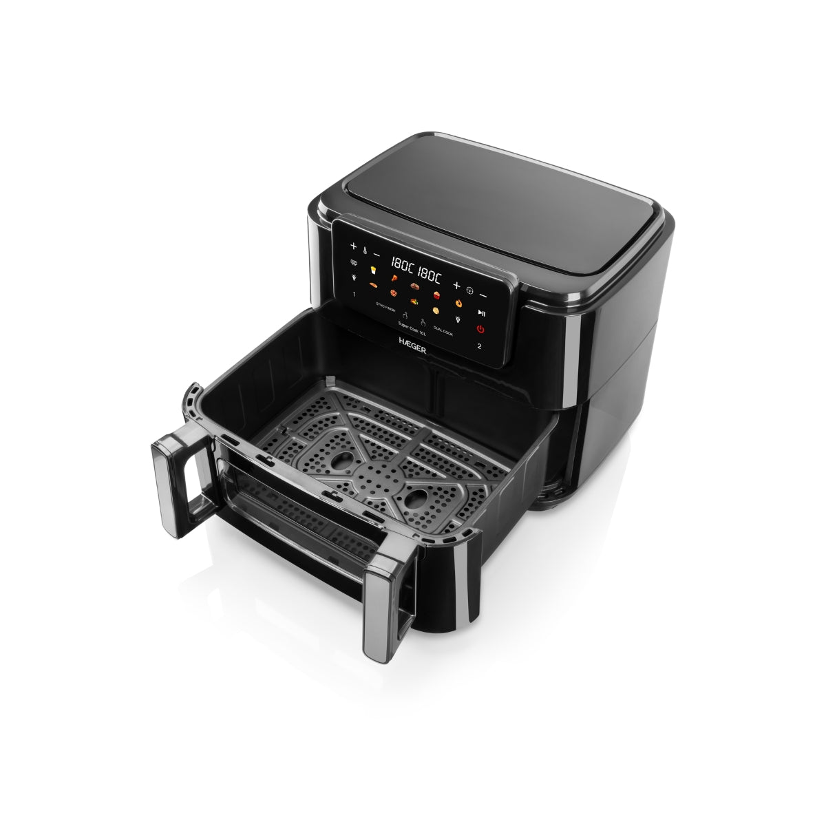 Digital Air Fryer HAEGER Super Cook 10L – 10 L, 2 Drawers