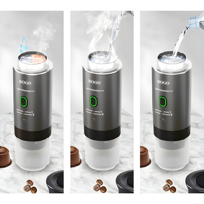 PORTABLE RECHARGEABLE COFFEE MAKER