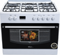 Xper XGO90CB 90cm Luxury Gas Cooker with Double Turbo Oven – Full Black