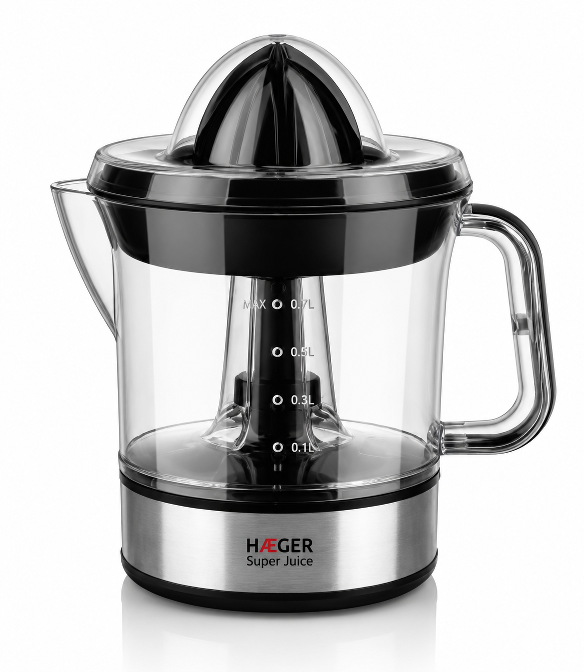 HAEGER Perfect Juice electric citrus juicer – 0.7L, 25W black