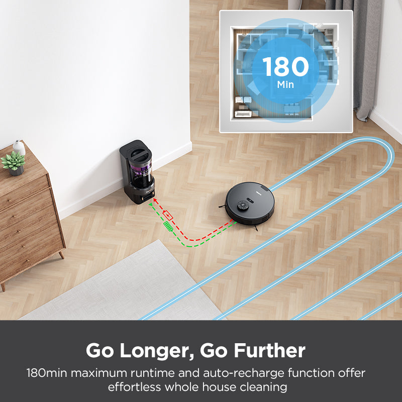 Eureka Bagless Robot Vacuum, NER E10s