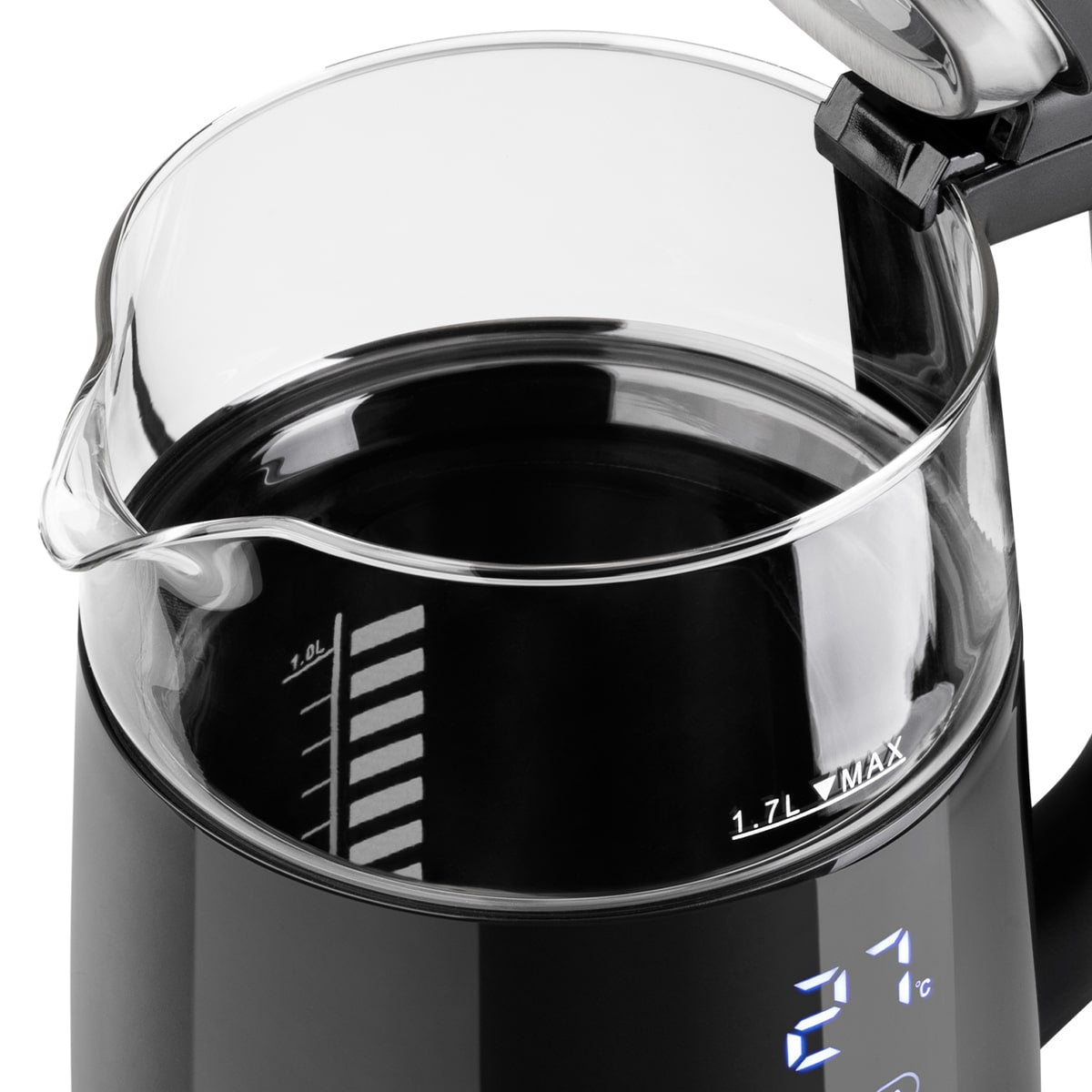 Digital Electric Kettle HAEGER Digiglass – 1.7L, 2200W