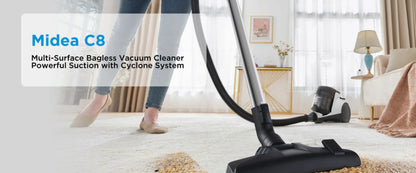 Midea Canister Vaccum Cleaner - White