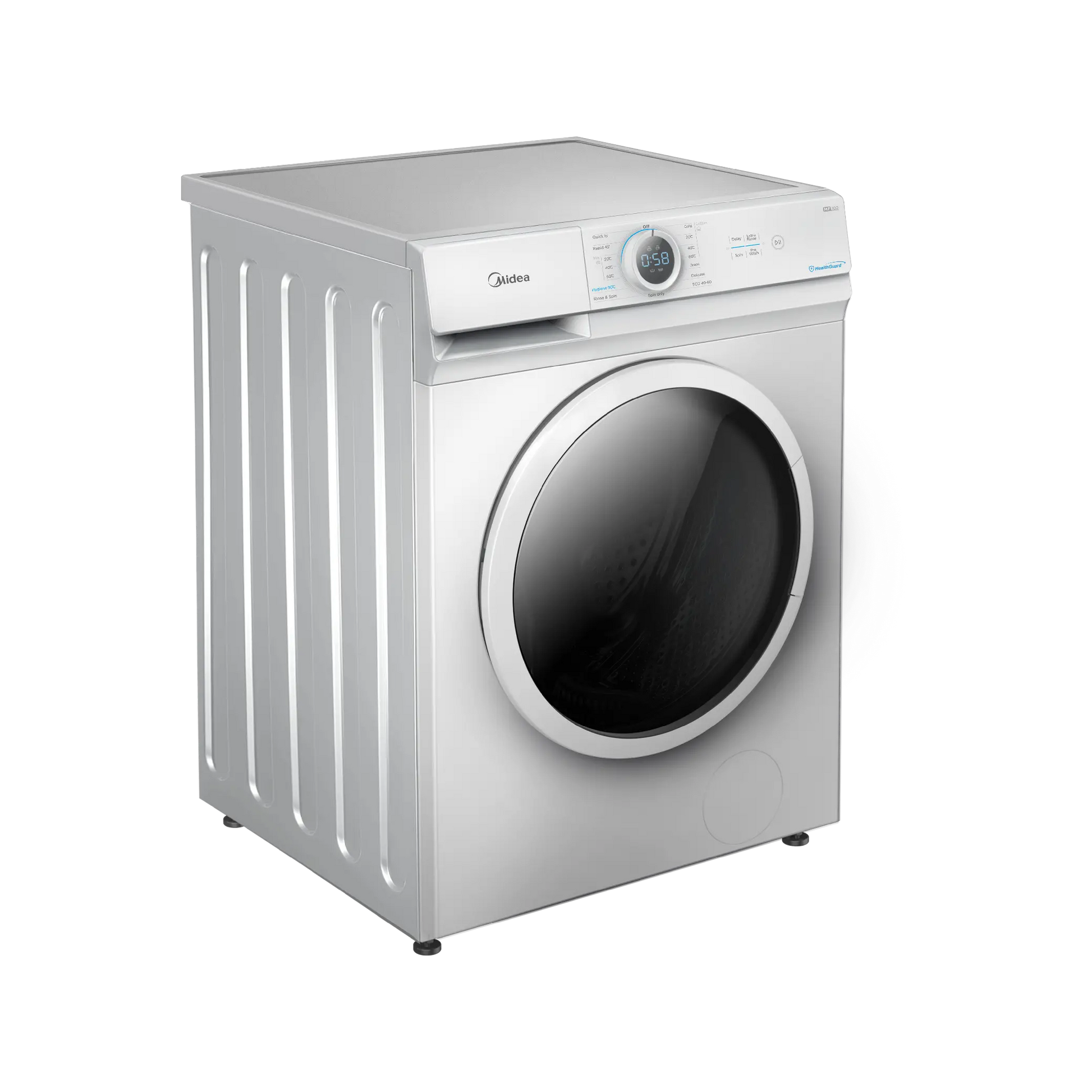 Midea Front Load Washer with Lunar Dial Hygiene 90°C - 7 Kg - White