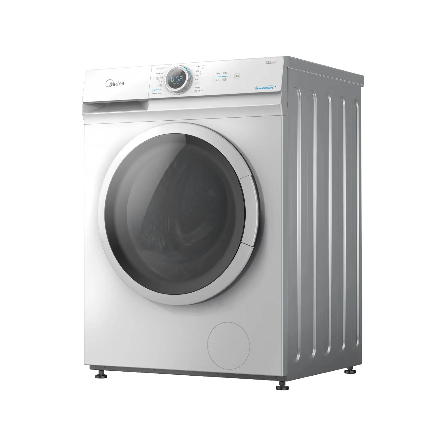 Midea Front Load Washer with Lunar Dial Hygiene 90°C - 7 Kg - White