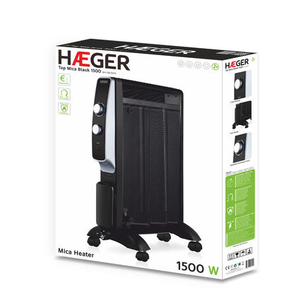 Heater HAEGER Top Mica Black 1500W