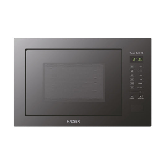 HAEGER Turbo Grill 26 Built-In Digital Microwave | 26L | 850W + 1200W Grill