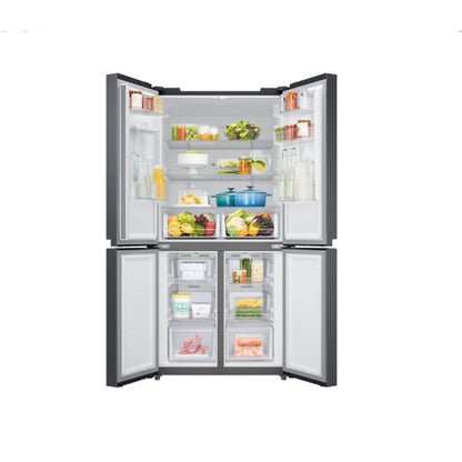 Samsung RF48A4010B4/LV French Door Refrigerator, 466L Net Capacity Gentle Black Matt