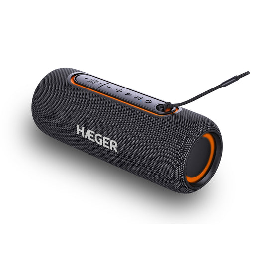 Portable Bluetooth Speaker HAEGER Light Boom – 3h Battery Life, IPX5