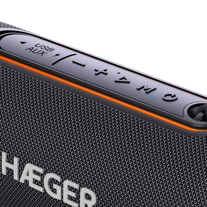 Portable Bluetooth Speaker HAEGER Light Boom – 3h Battery Life, IPX5