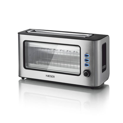 Toaster with Easy View Window HAEGER Window – 1000W