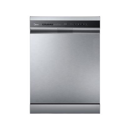Midea Freestanding Smart Dishwasher 15 Place Setting with Dual Zone Wash - Stainless Steel