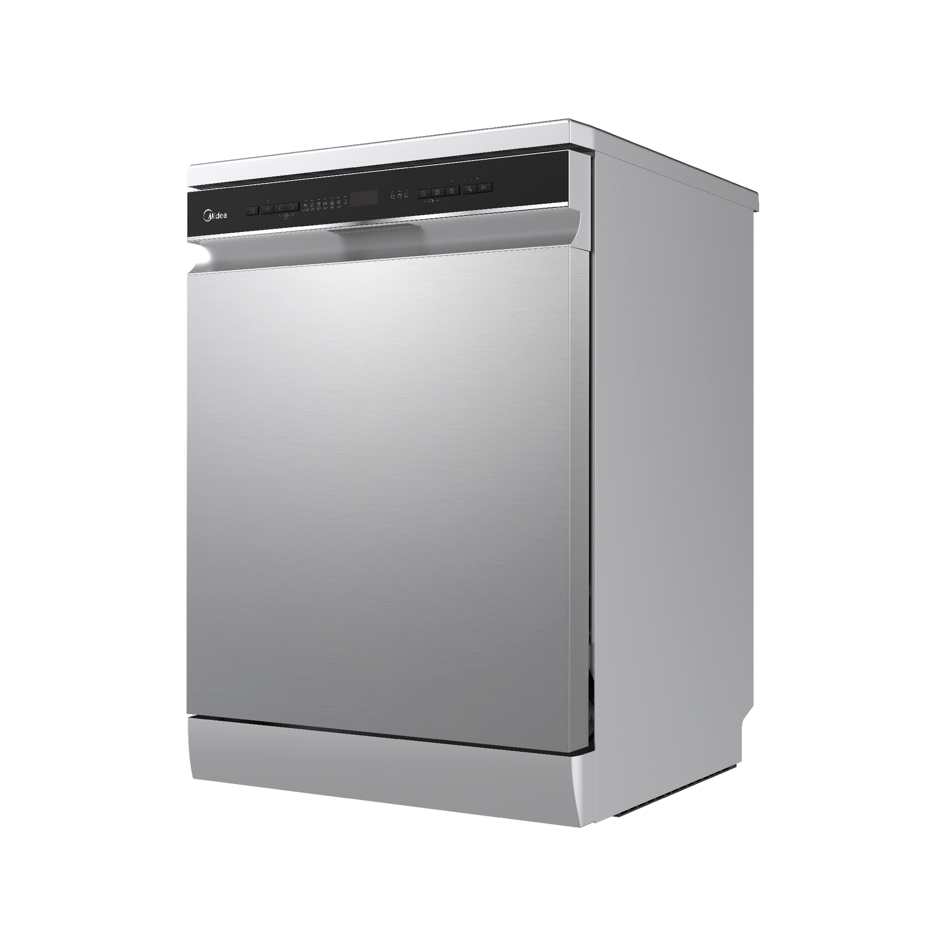 Midea Freestanding Smart Dishwasher 15 Place Setting with Dual Zone Wash - Stainless Steel
