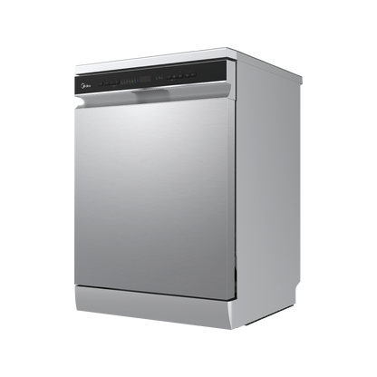 Midea Freestanding Smart Dishwasher 15 Place Setting with Dual Zone Wash - Stainless Steel