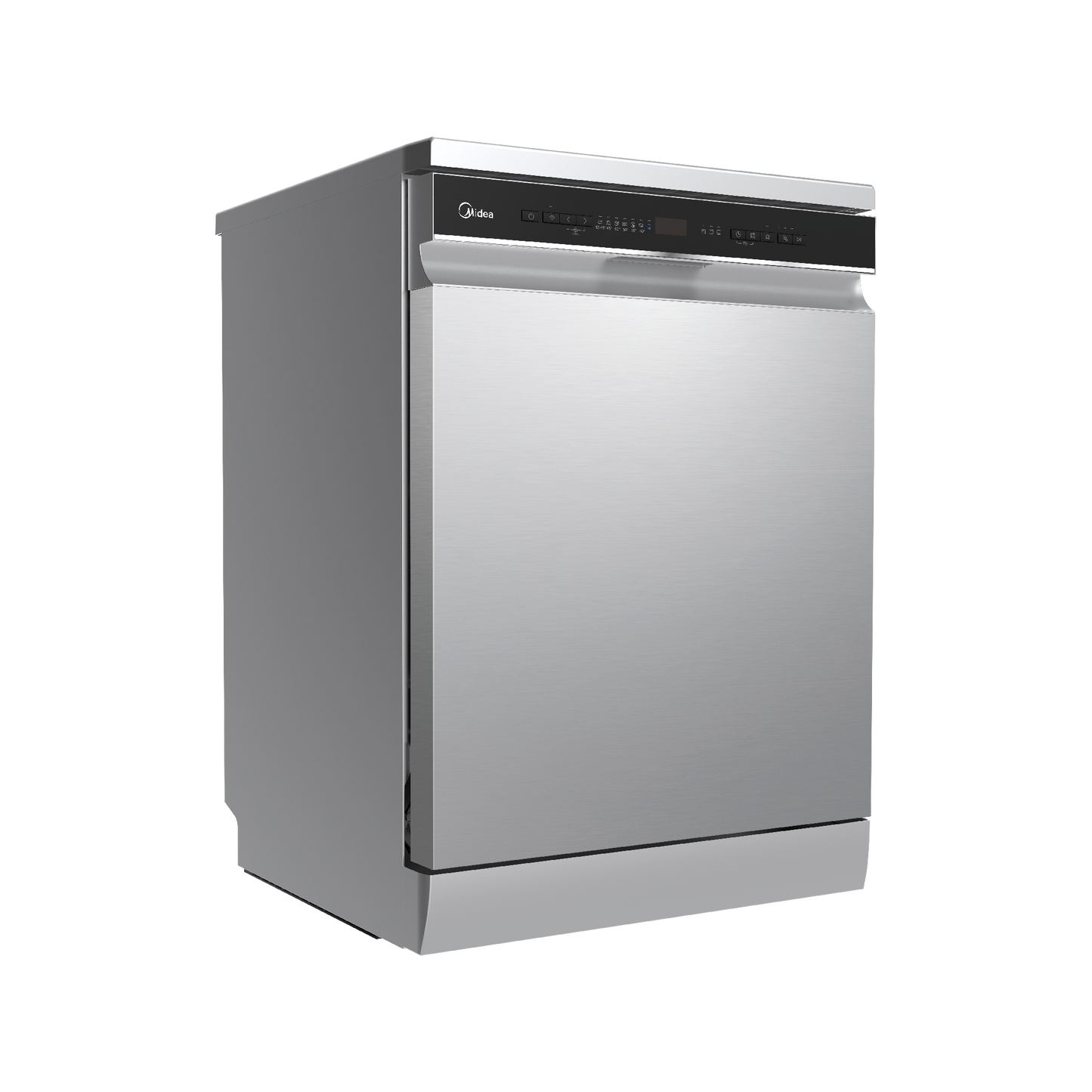 Midea Freestanding Smart Dishwasher 15 Place Setting with Dual Zone Wash - Stainless Steel