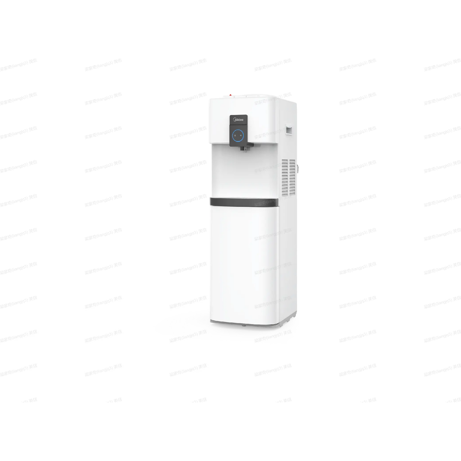 Midea Top Loading Water Dispenser with Refrigerator - White