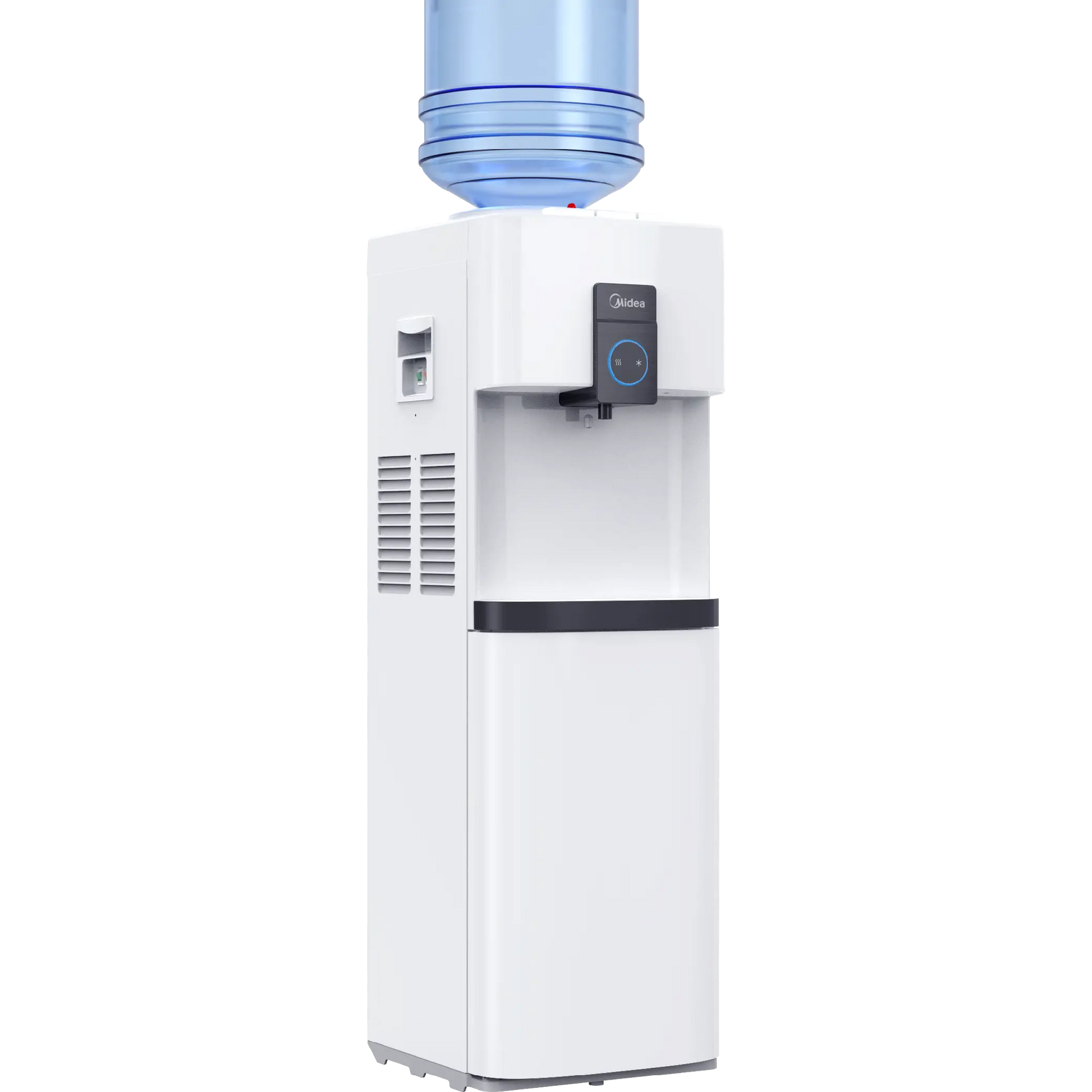 Midea Top Loading Water Dispenser with Refrigerator - White