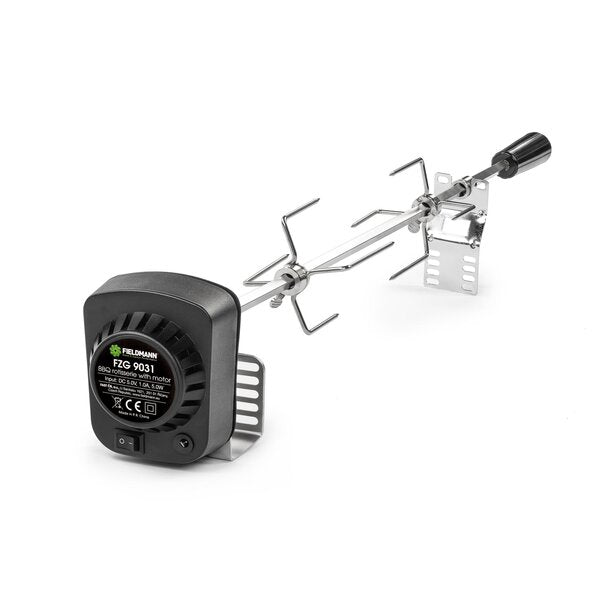 BBQ rotisserie with motor