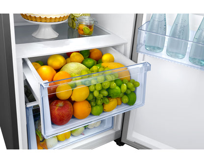 Upright 1-Door Refrigerator with Digital Inverter Technology, Water Dispenser, Power Freeze, 375L, Silver