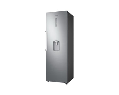 Upright 1-Door Refrigerator with Digital Inverter Technology, Water Dispenser, Power Freeze, 375L, Silver