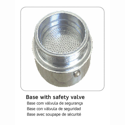 Moka Coffee Maker HAEGER SS MOKA POT 6 – Stainles Steel, 6 cups