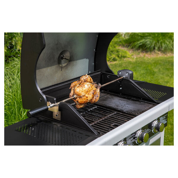 BBQ rotisserie with motor