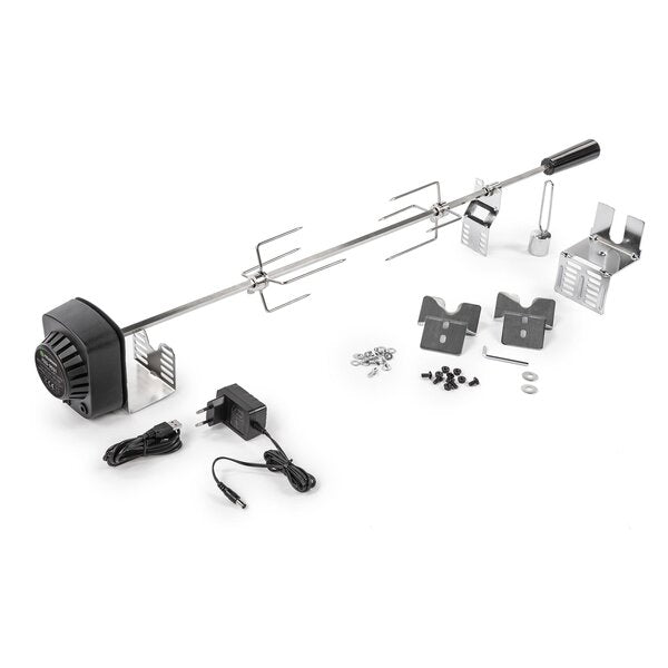BBQ rotisserie with motor