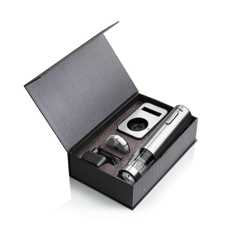 HAEGER Milano Rechargeable Electric Corkscrew | Cordless | Foil Cutter | Elegant Design