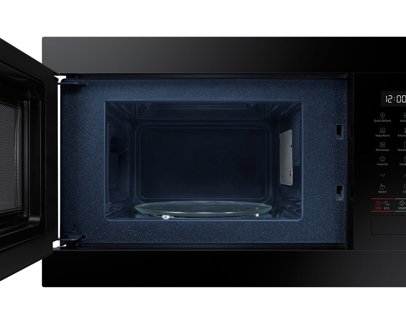 Samsung MS22M8254AK/E3 Built-In Solo Microwave, 22L, Black
