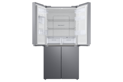 Samsung, RF48A4010M9/LV French Door Refrigerator, 466L Net Capacity , Gentle Silver Matt