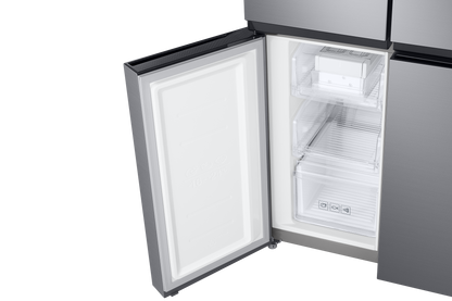Samsung, RF48A4010M9/LV French Door Refrigerator, 466L Net Capacity , Gentle Silver Matt