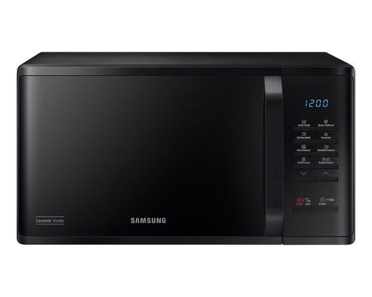 Solo Microwave Oven with Quick Defrost and LED Display, 23L, White